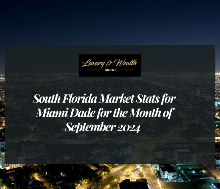 ??❤️?? South Florida Market Stats for Miami Dade for the Month of September 2024 ?